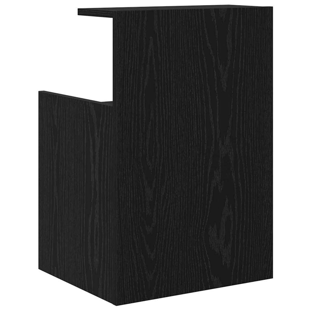 Natskab 2 stk. Sort eg 40 x 35 x 60 cm Konstrueret træ