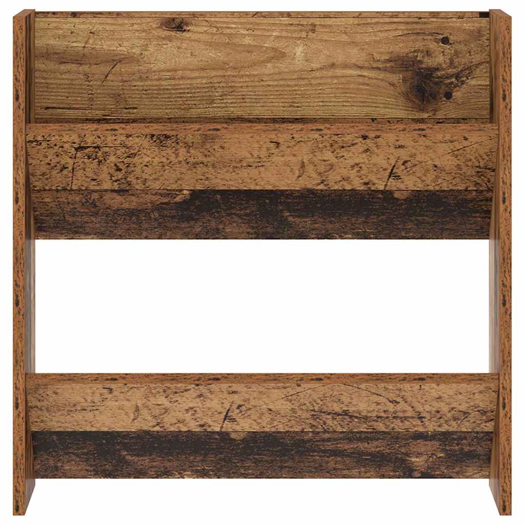 Sko skab med hylde Gammelt træ 60 x 18 x 60 cm Konstrueret træ