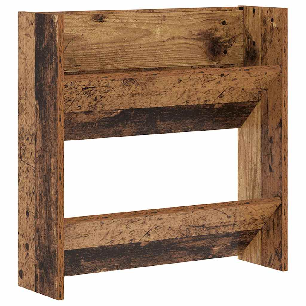 Sko skab 2 pcs Gammelt træ 60 x 18 x 60 cm Konstrueret træ