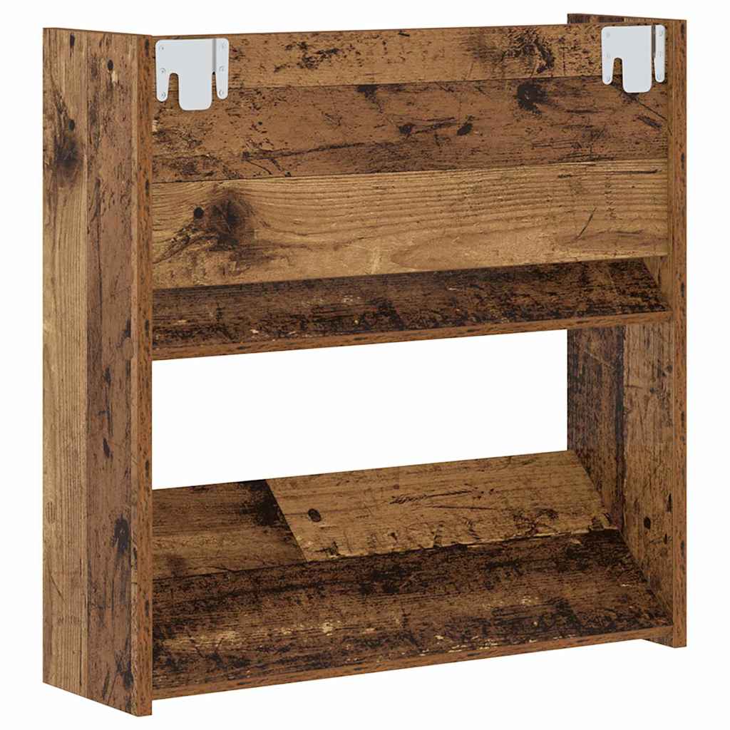 Sko skab 2 pcs Gammelt træ 60 x 18 x 60 cm Konstrueret træ