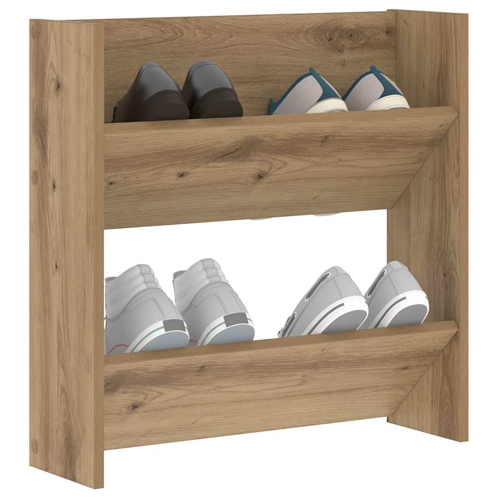 Sko skab 60 x 18 x 60 cm Konstrueret træ Artisan Egetræ
