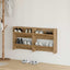 Sko skab 2 stk. 60 x 18 x 60 cm Konstrueret træ Artisan Egetræ