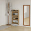 Sko skab 2 stk. 60 x 18 x 60 cm Konstrueret træ Artisan Egetræ