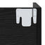 Sko skab 2 pcs Sort eg 60 x 18 x 60 cm Konstrueret træ