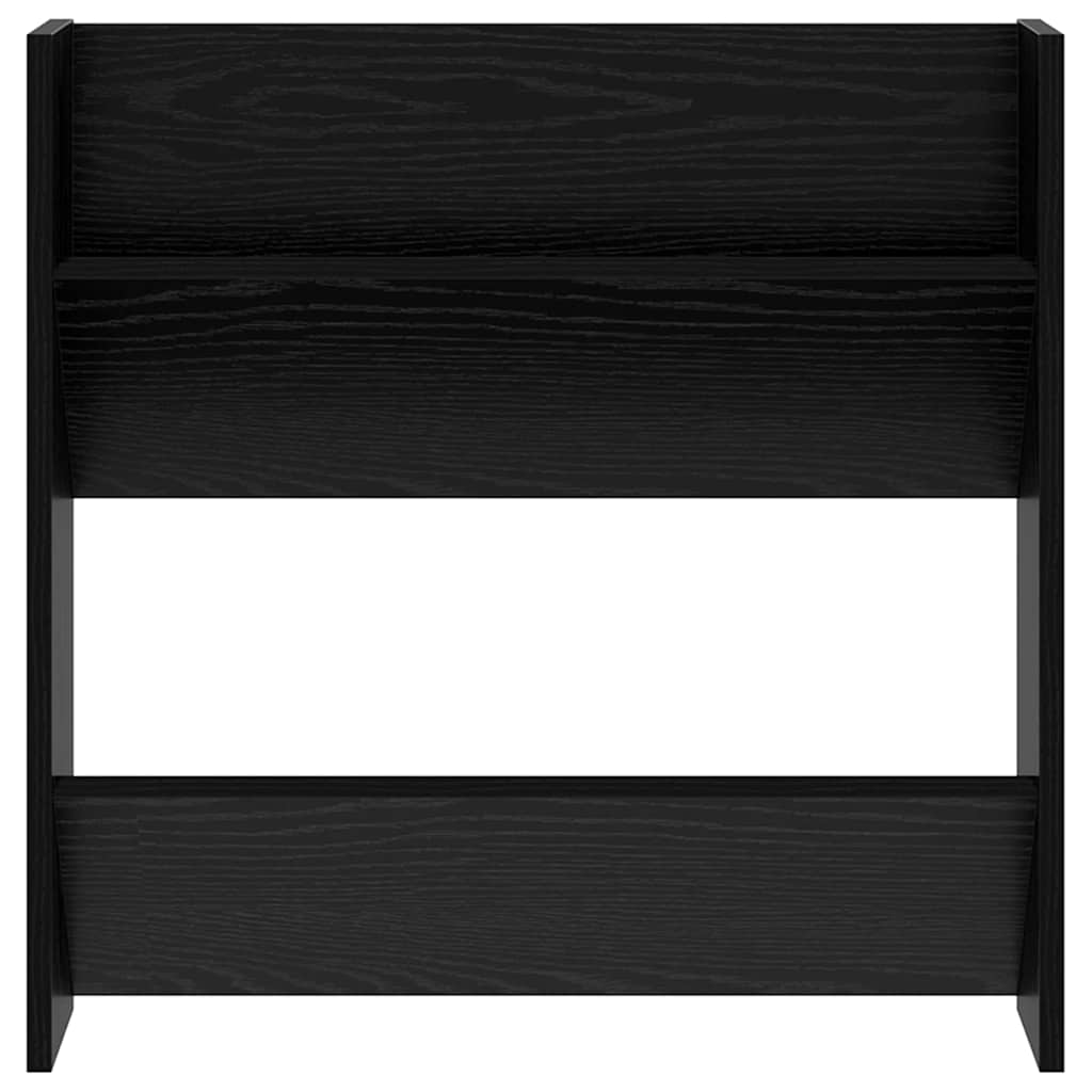 Sko skab 2 pcs Sort eg 60 x 18 x 60 cm Konstrueret træ