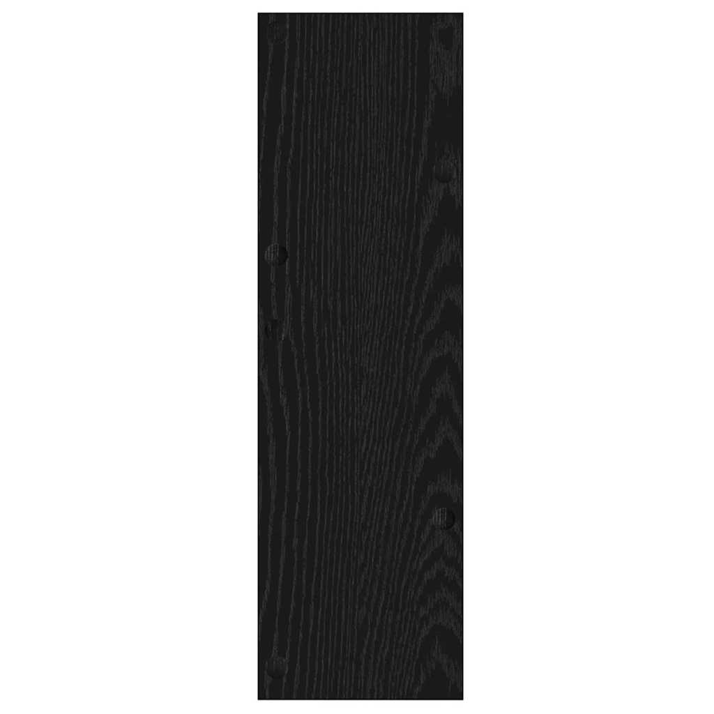 Sko skab 2 pcs Sort eg 60 x 18 x 60 cm Konstrueret træ