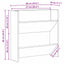 Sko skab 2 pcs Sort eg 60 x 18 x 60 cm Konstrueret træ
