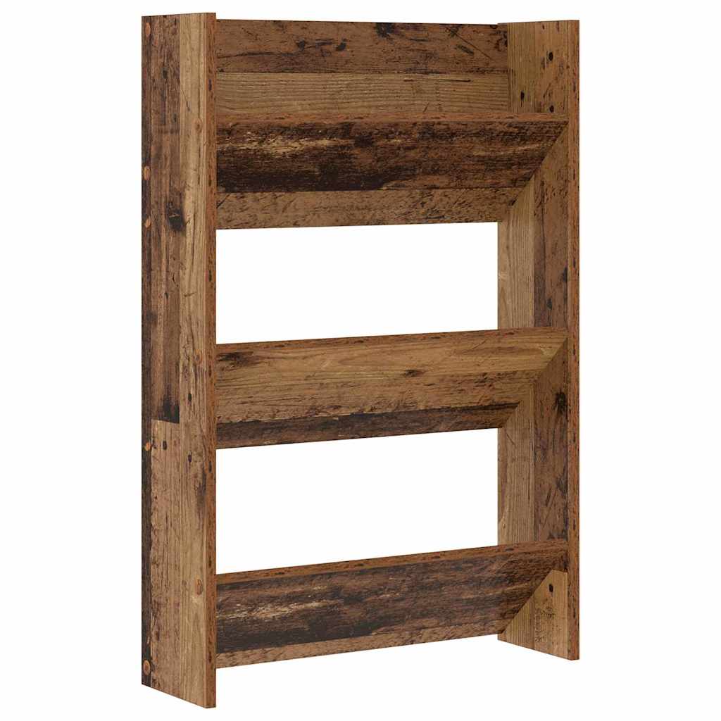 Sko skab 2 pcs Gammelt træ 60 x 18 x 90 cm Konstrueret træ