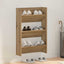 Sko skab 60 x 18 x 90 cm Konstrueret træ Artisan Egetræ