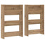 Sko skab 2 stk. 60 x 18 x 90 cm Konstrueret træ Artisan Egetræ