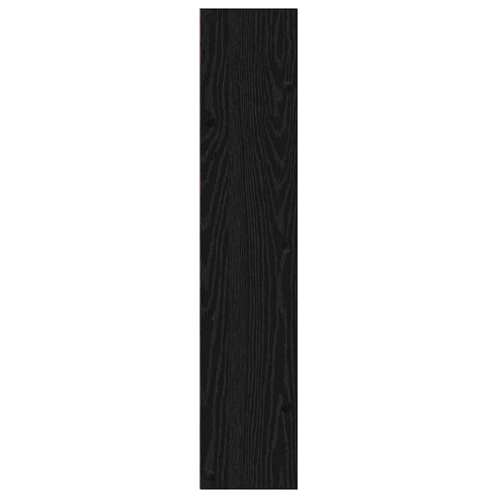Sko skab med hylde Sort eg 60 x 18 x 90 cm Konstrueret træ