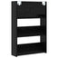 Sko skab 2 pcs Sort eg 60 x 18 x 90 cm Konstrueret træ