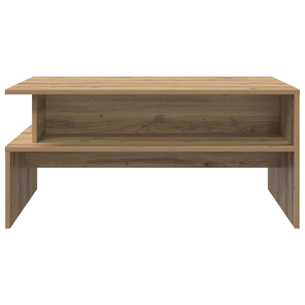 Sofabord Artisan Egetræ 90 x 55 x 42,5 cm Konstrueret træ