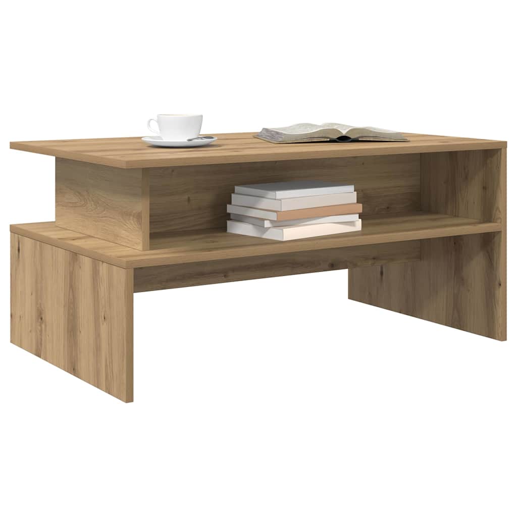 Sofabord Artisan Egetræ 90 x 55 x 42,5 cm Konstrueret træ