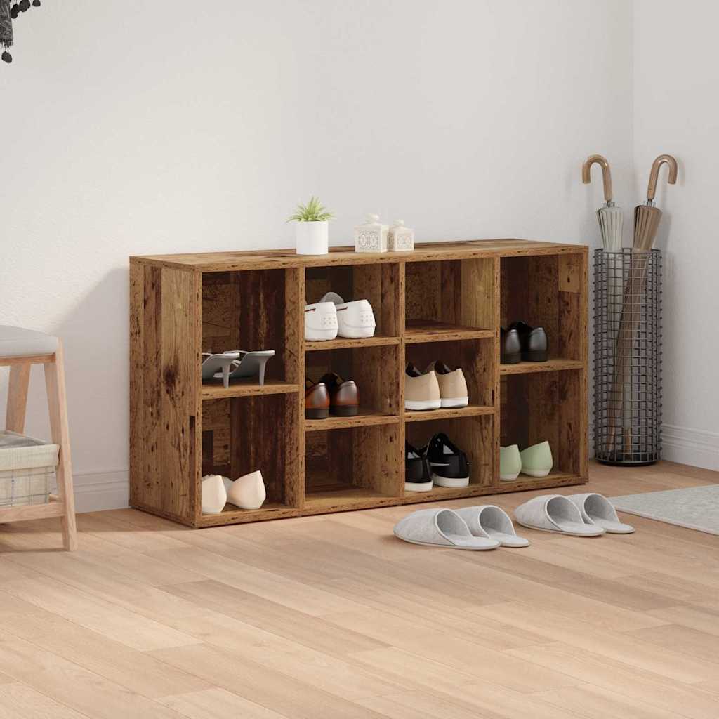 Sko bænk Gammelt træ 103 x 30 x 54,5 cm Konstrueret træ
