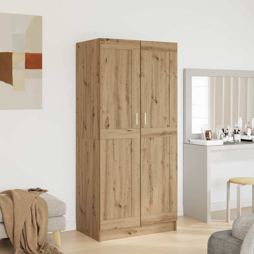 Garderobeskab Artisan eg 82,5 x 51,5 x 180 cm Konstrueret træ