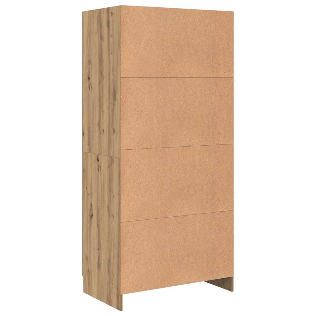Garderobeskab Artisan eg 82,5 x 51,5 x 180 cm Konstrueret træ