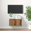 TV-møbelsæt Vægmonteret Brun 60 x 30 x 30 cm Konstrueret træ