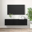 TV-møbelsæt 2 pcs Sort 60 x 30 x 30 cm Konstrueret træ
