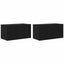 TV-møbelsæt 2 pcs Sort 60 x 30 x 30 cm Konstrueret træ