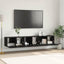 TV-møbelsæt 3 pcs Sort 60 x 30 x 30 cm Konstrueret træ