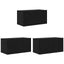TV-møbelsæt 3 pcs Sort 60 x 30 x 30 cm Konstrueret træ