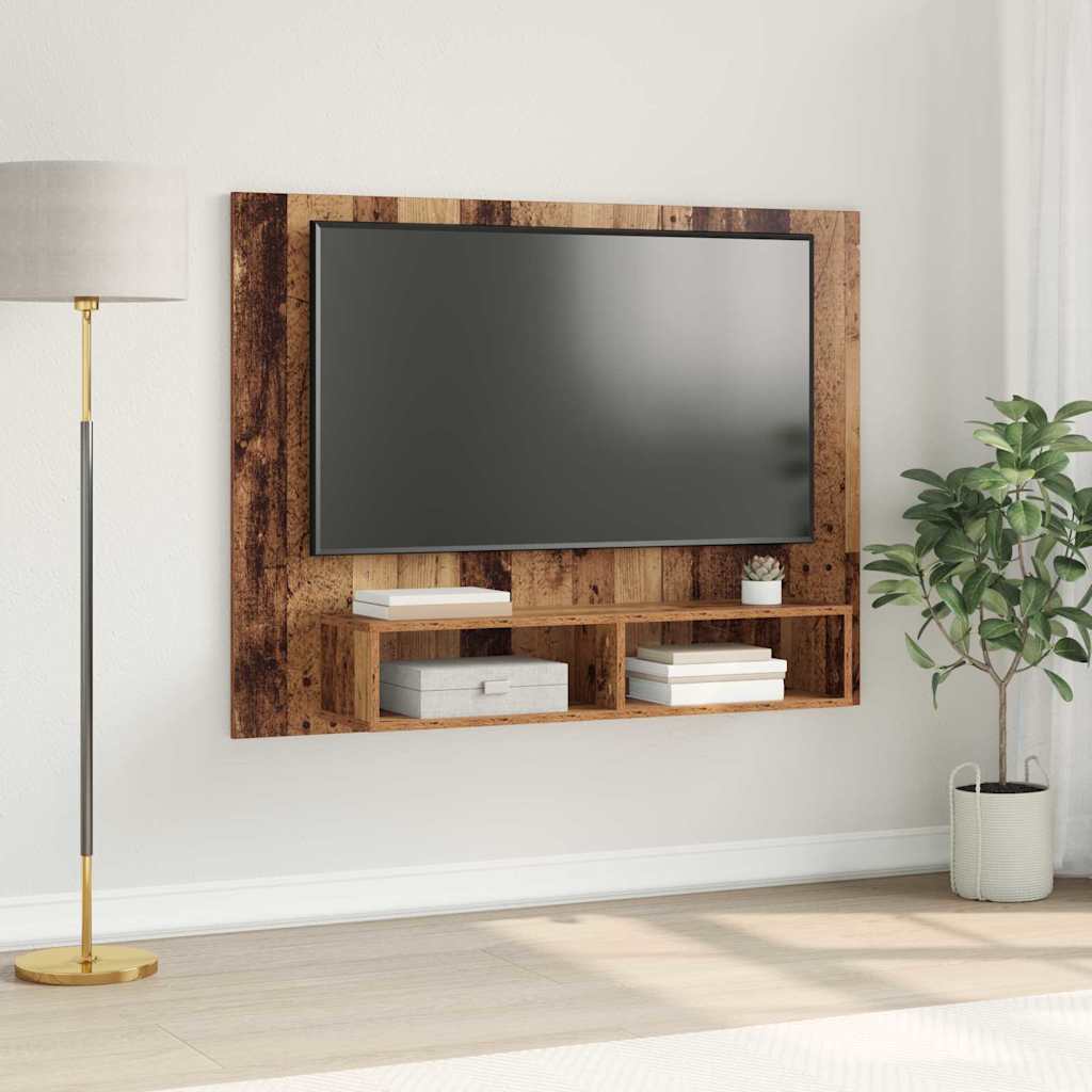 TV-møbelsæt Gammelt træ 120 x 23,5 x 90 cm Konstrueret træ