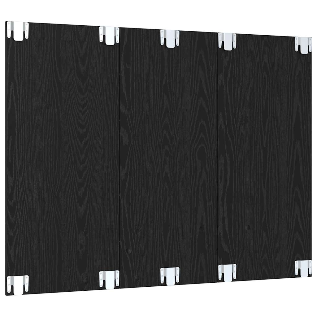 TV-møbelsæt Sort eg 120 x 23,5 x 90 cm Konstrueret træ