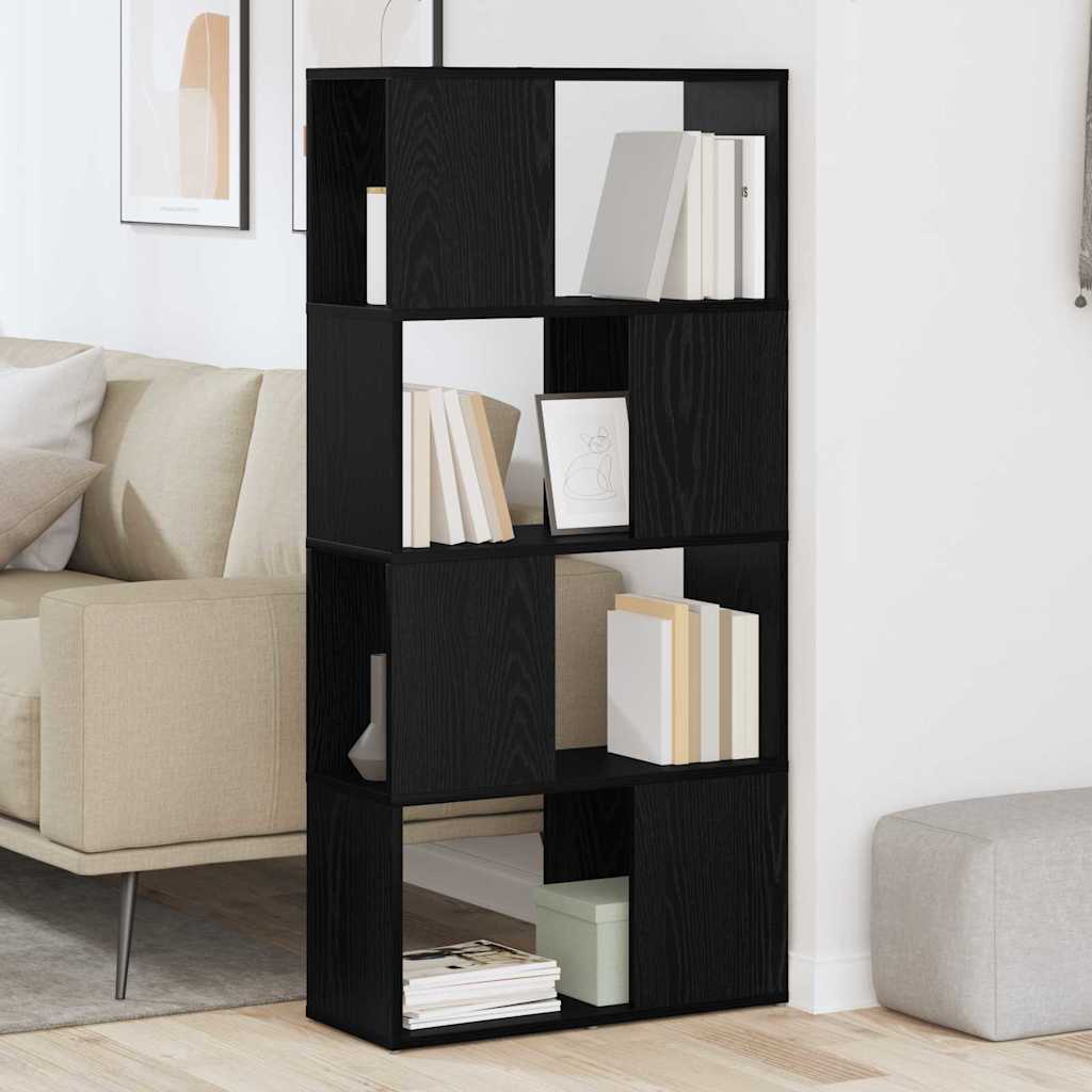 TV-møbelsæt Vægmonteret Sort 60 x 24 x 125,5 cm Konstrueret træ