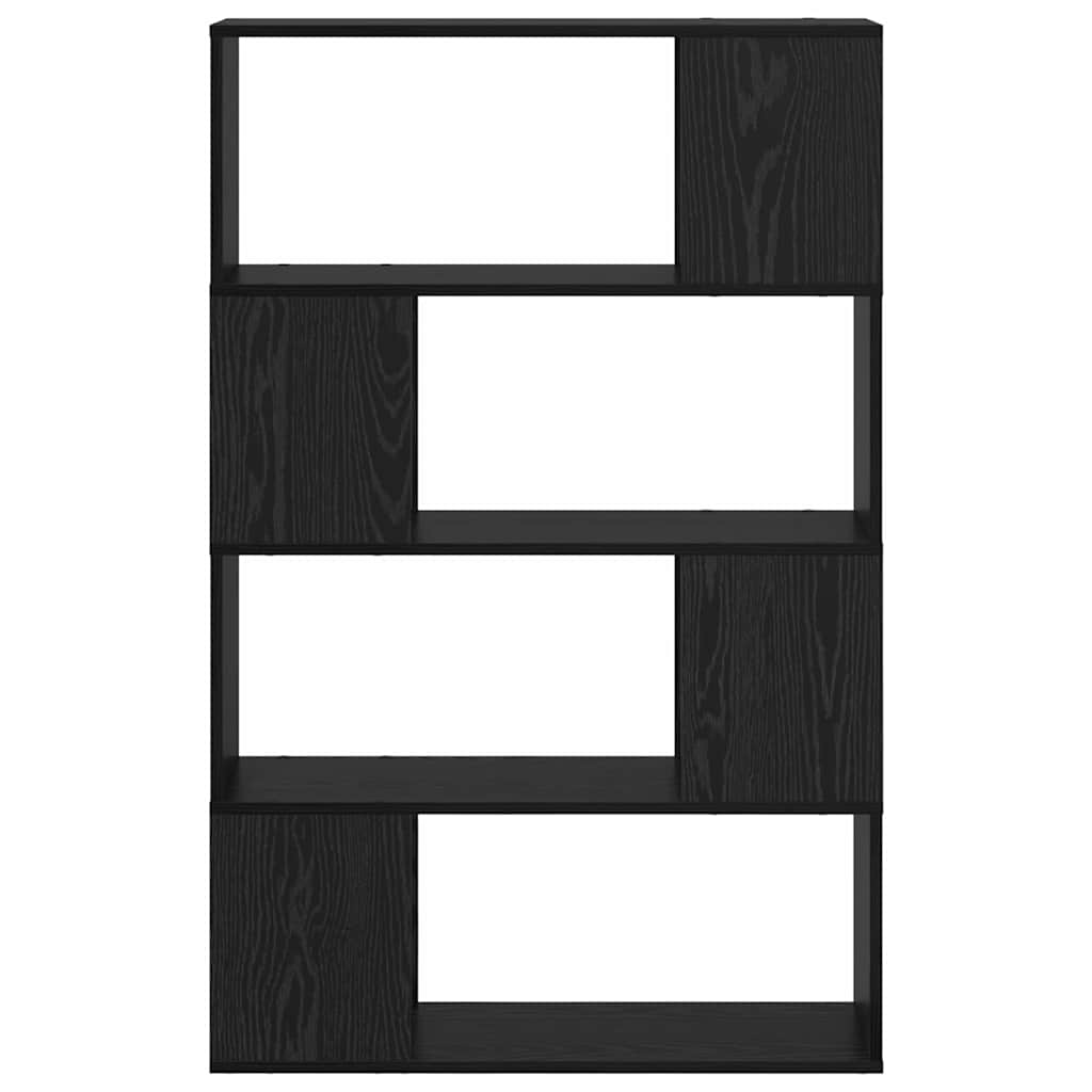 TV-møbelsæt Vægmonteret Sort 80 x 24 x 125 cm Konstrueret træ