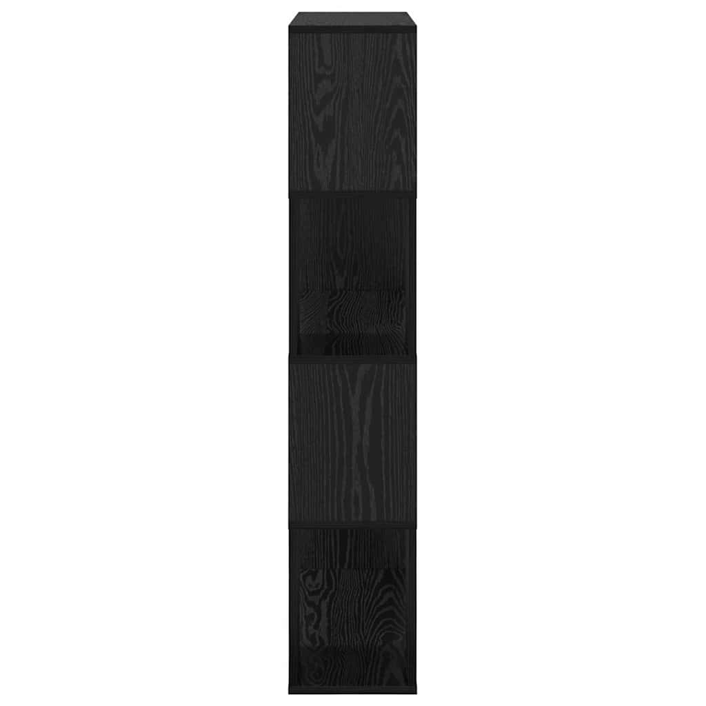 TV-møbelsæt Vægmonteret Sort 80 x 24 x 125 cm Konstrueret træ