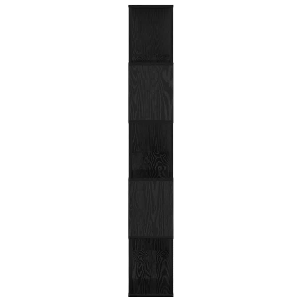 TV-møbelsæt Vægmonteret Sort 80 x 24 x 156 cm Konstrueret træ