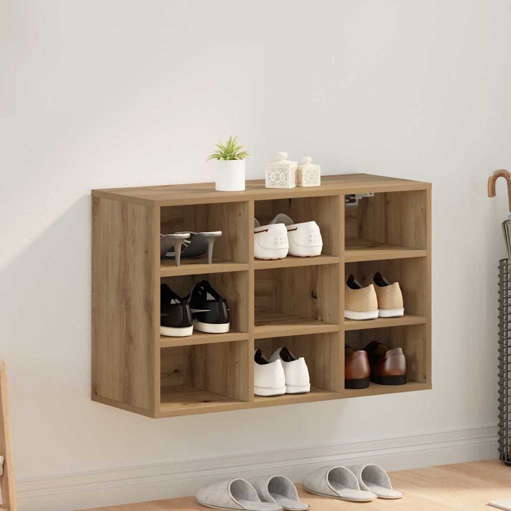 Sko skab 77,5 x 30 x 51 cm Konstrueret træ Artisan Egetræ