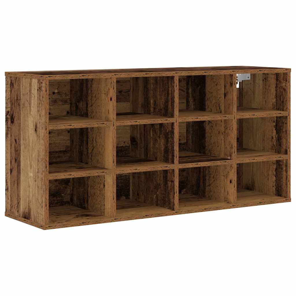 Sko skab med hylde Gammelt træ 103 x 30 x 51 cm Konstrueret træ