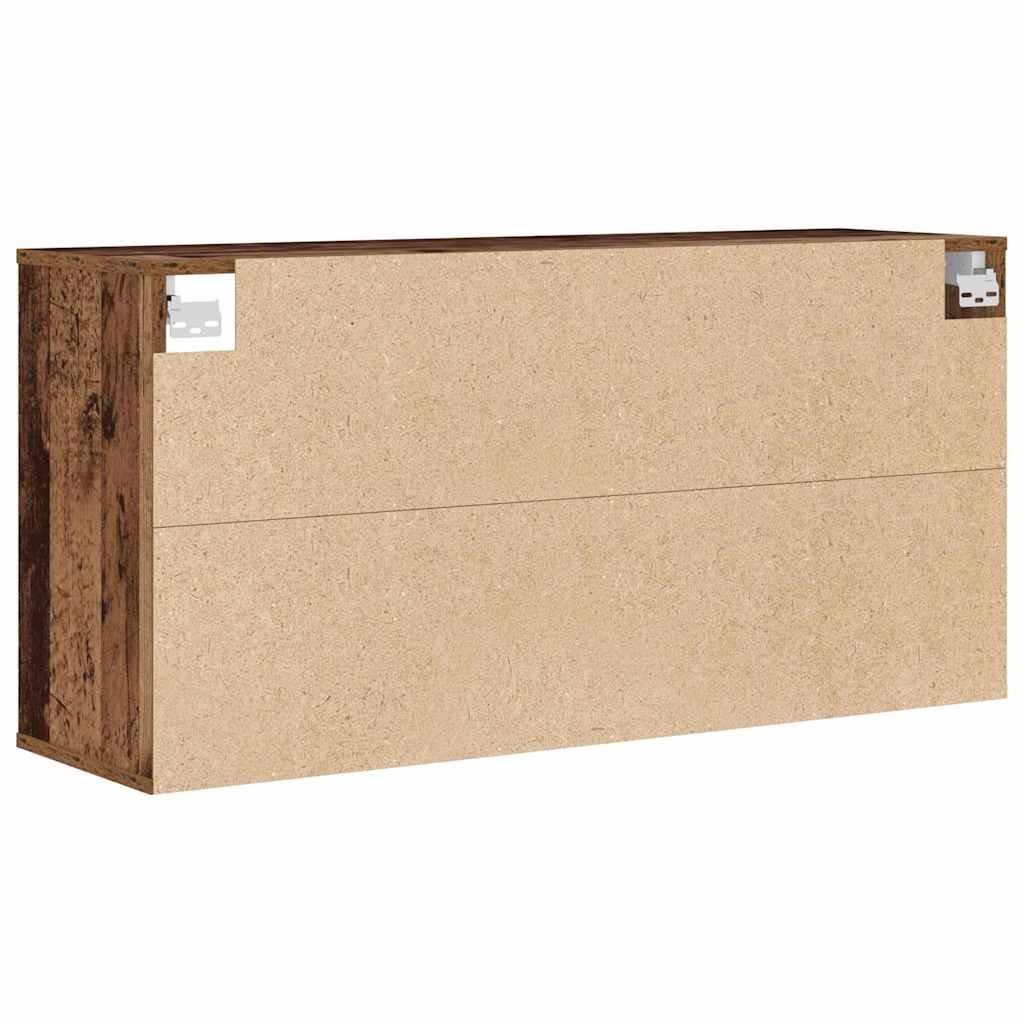 Sko skab med hylde Gammelt træ 103 x 30 x 51 cm Konstrueret træ