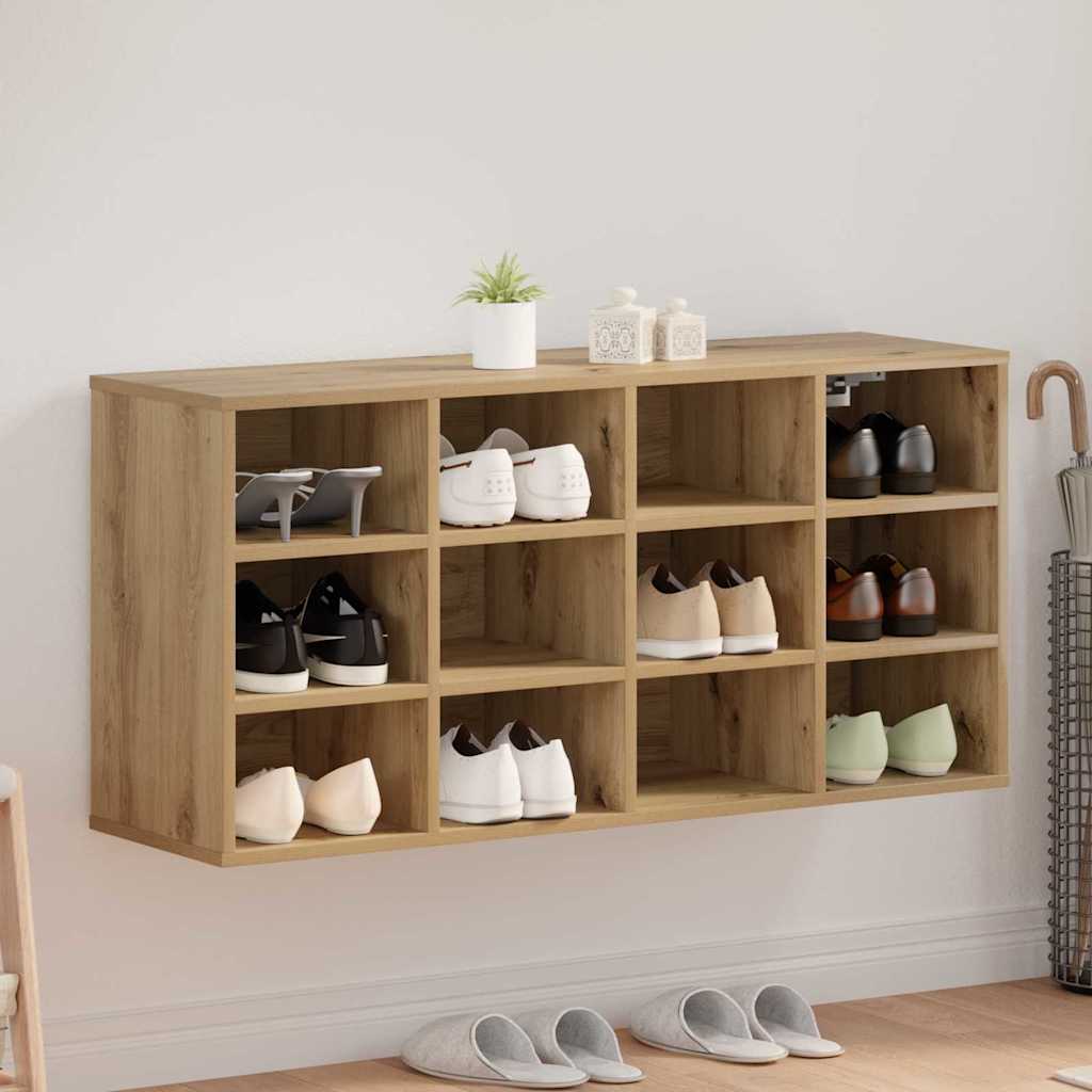 Sko skab 103 x 30 x 51 cm Konstrueret træ Artisan Egetræ