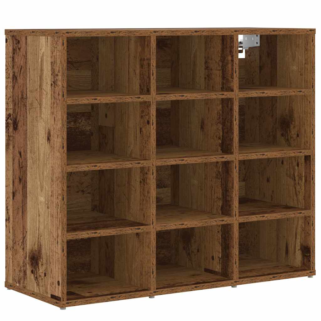 Sko skab Gammelt træ 77,5 x 30 x 67 cm Konstrueret træ