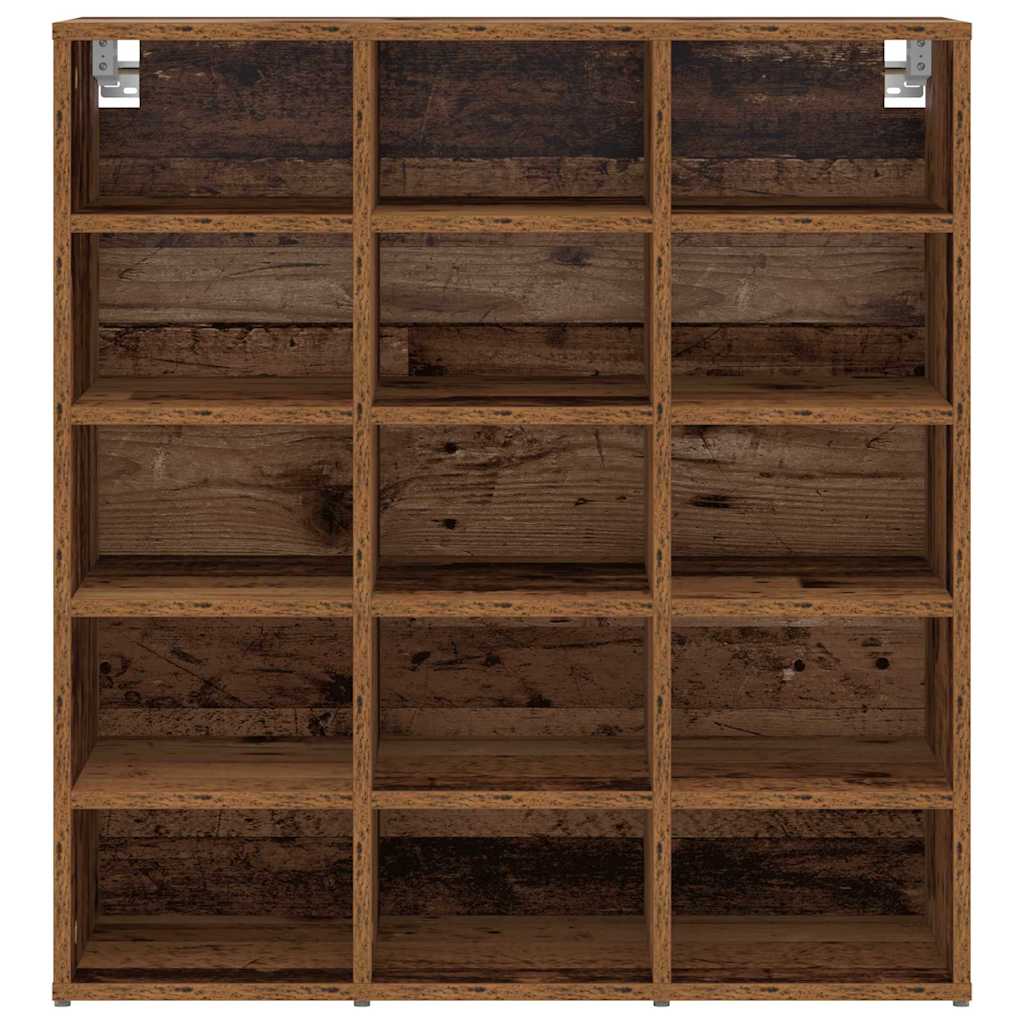 Sko skab Gammelt træ 77,5 x 30 x 83,5 cm Konstrueret træ