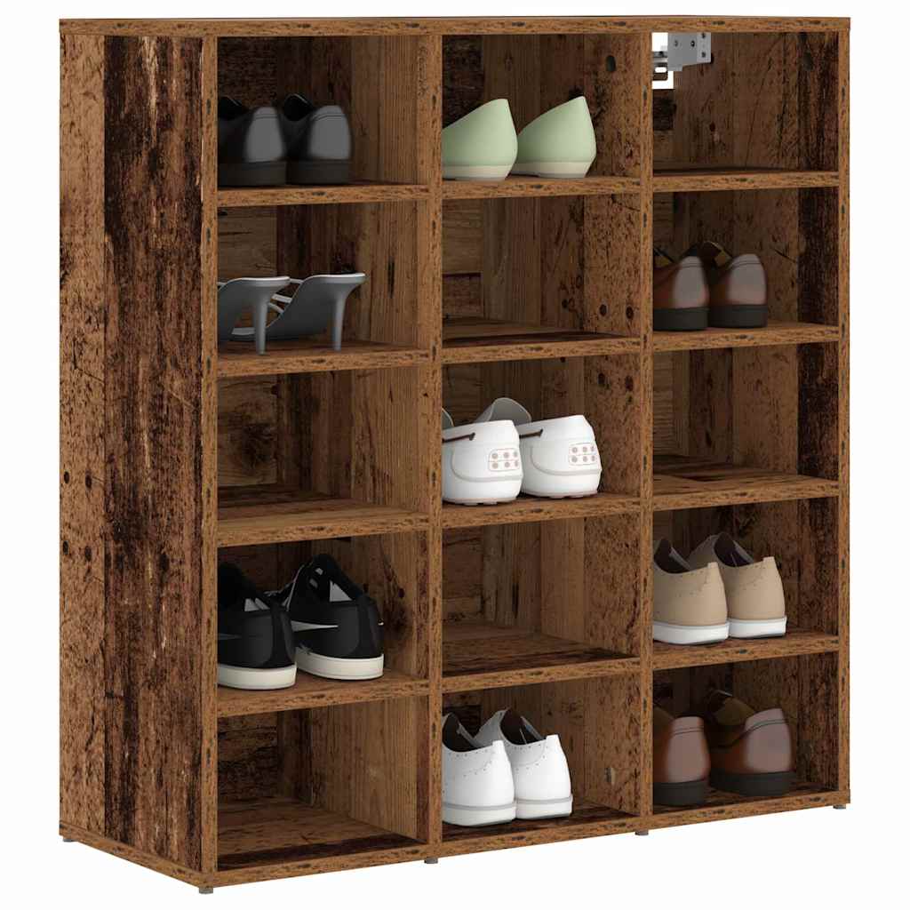 Sko skab Gammelt træ 77,5 x 30 x 83,5 cm Konstrueret træ