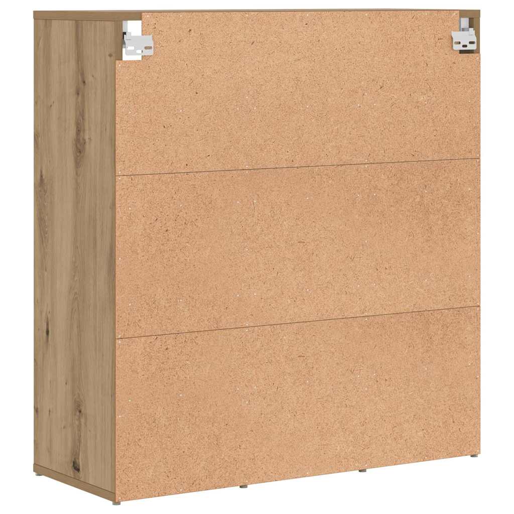 Sko skab 77,5 x 30 x 83,5 cm Konstrueret træ Artisan Egetræ