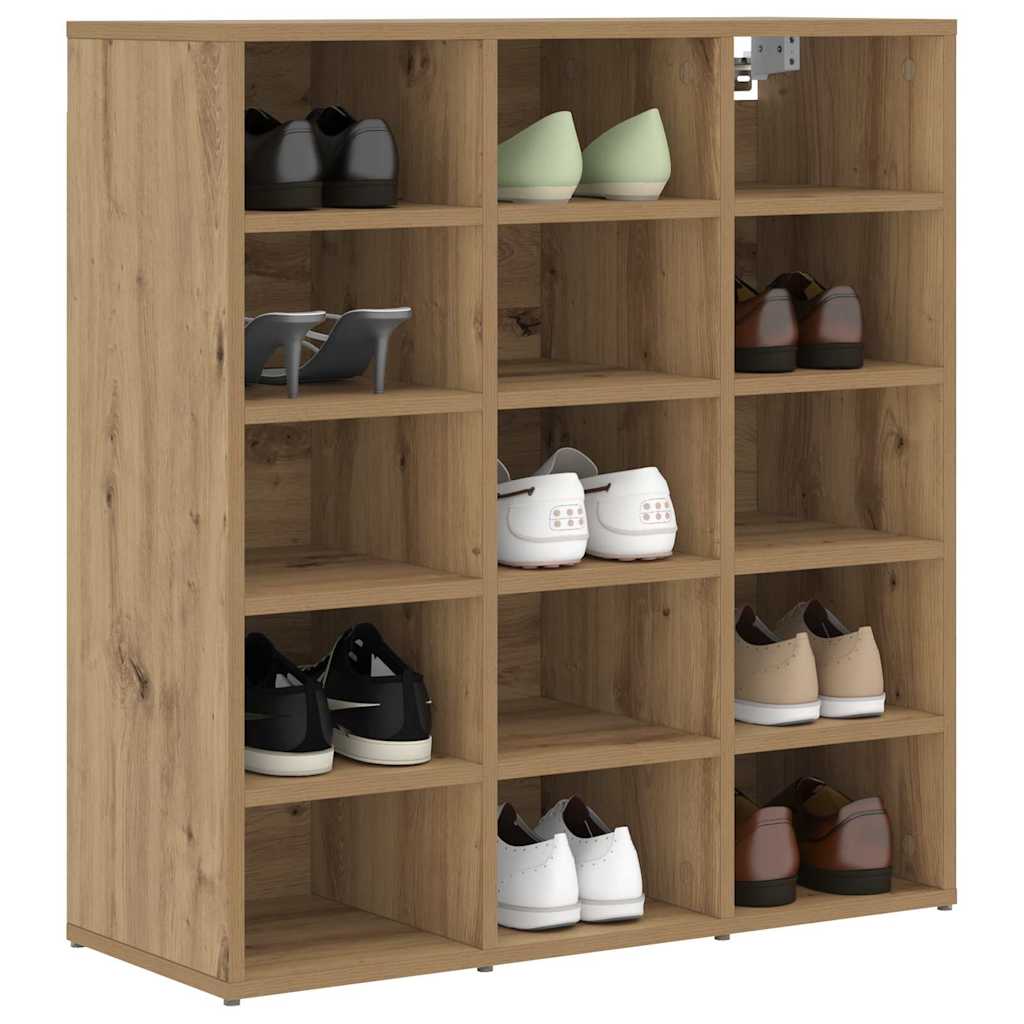 Sko skab 77,5 x 30 x 83,5 cm Konstrueret træ Artisan Egetræ