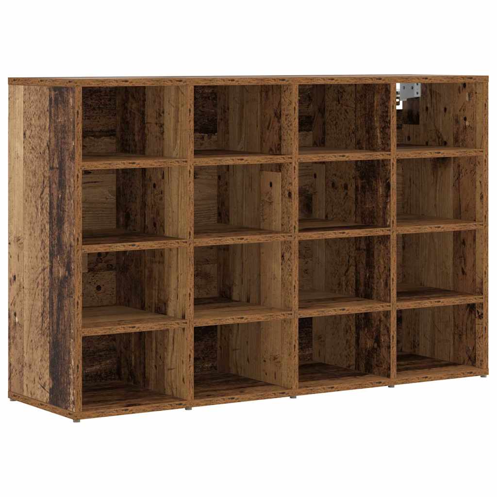 Sko skab med hylde Gammelt træ 103 x 30 x 67 cm Konstrueret træ