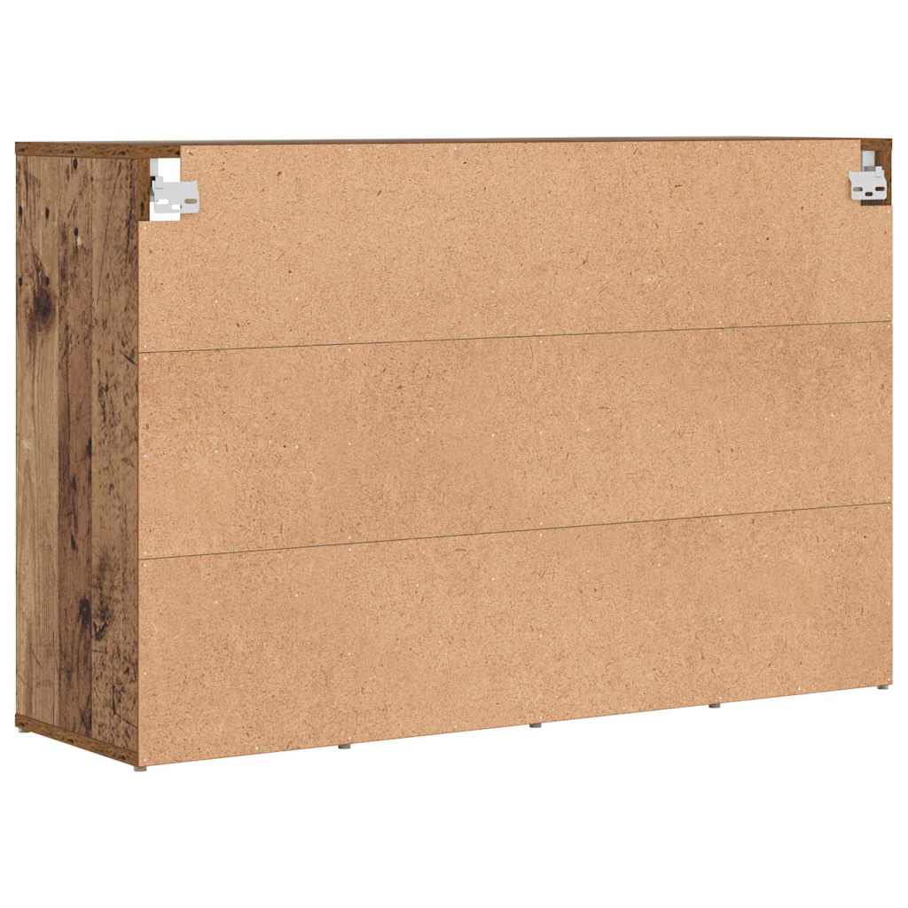 Sko skab med hylde Gammelt træ 103 x 30 x 67 cm Konstrueret træ