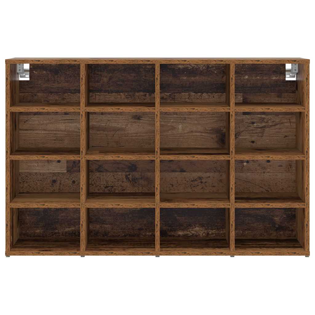 Sko skab med hylde Gammelt træ 103 x 30 x 67 cm Konstrueret træ