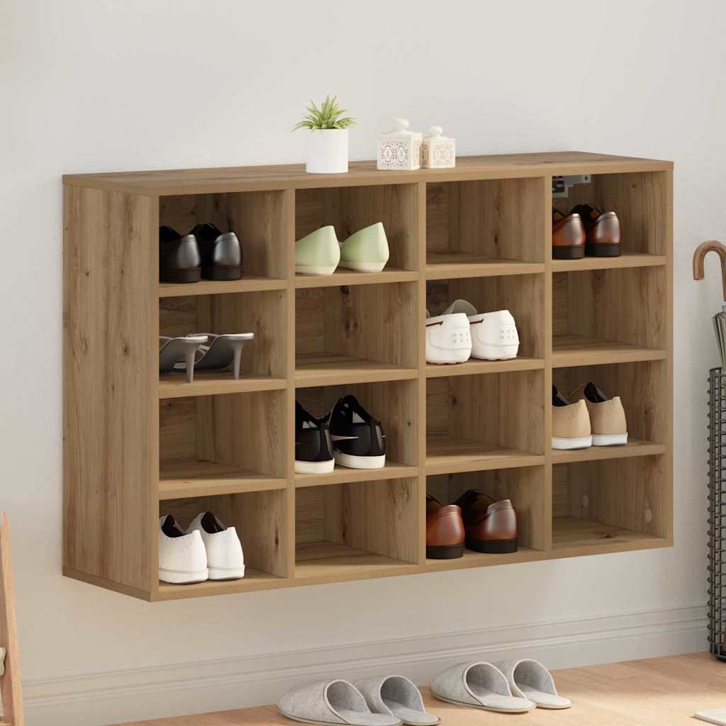 Sko skab 103 x 30 x 67 cm Konstrueret træ Artisan Egetræ