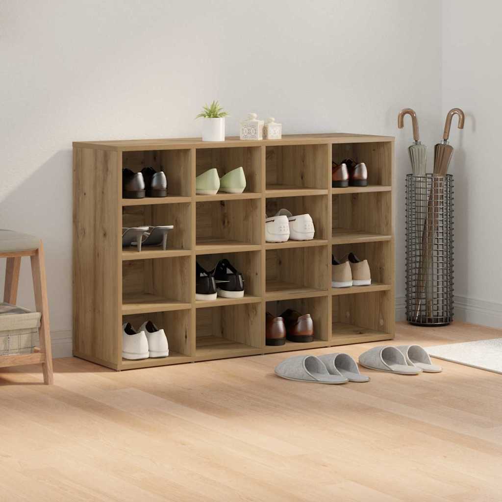 Sko skab 103 x 30 x 67 cm Konstrueret træ Artisan Egetræ