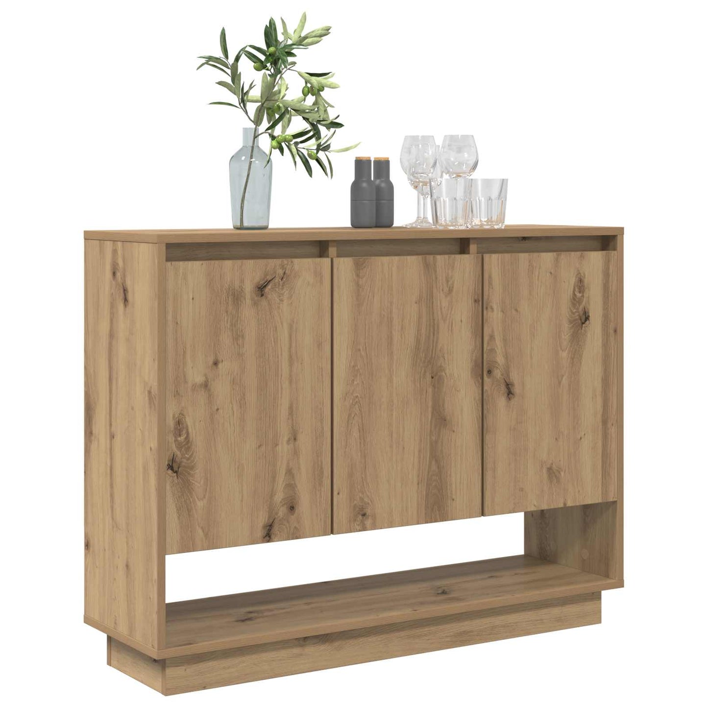 Sideboard Artisan Egetræ 97 x 29 x 75 cm Konstrueret træ