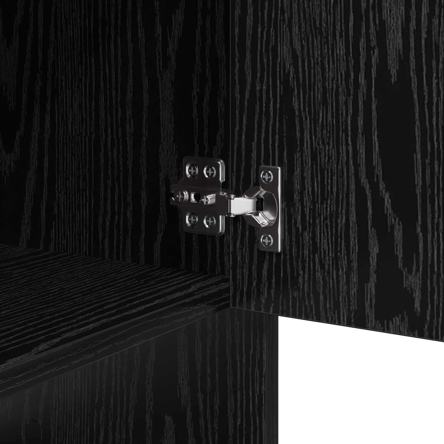Sideboard Sort eg 97 x 29 x 75 cm Konstrueret træ