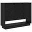 Sideboard Sort eg 97 x 29 x 75 cm Konstrueret træ