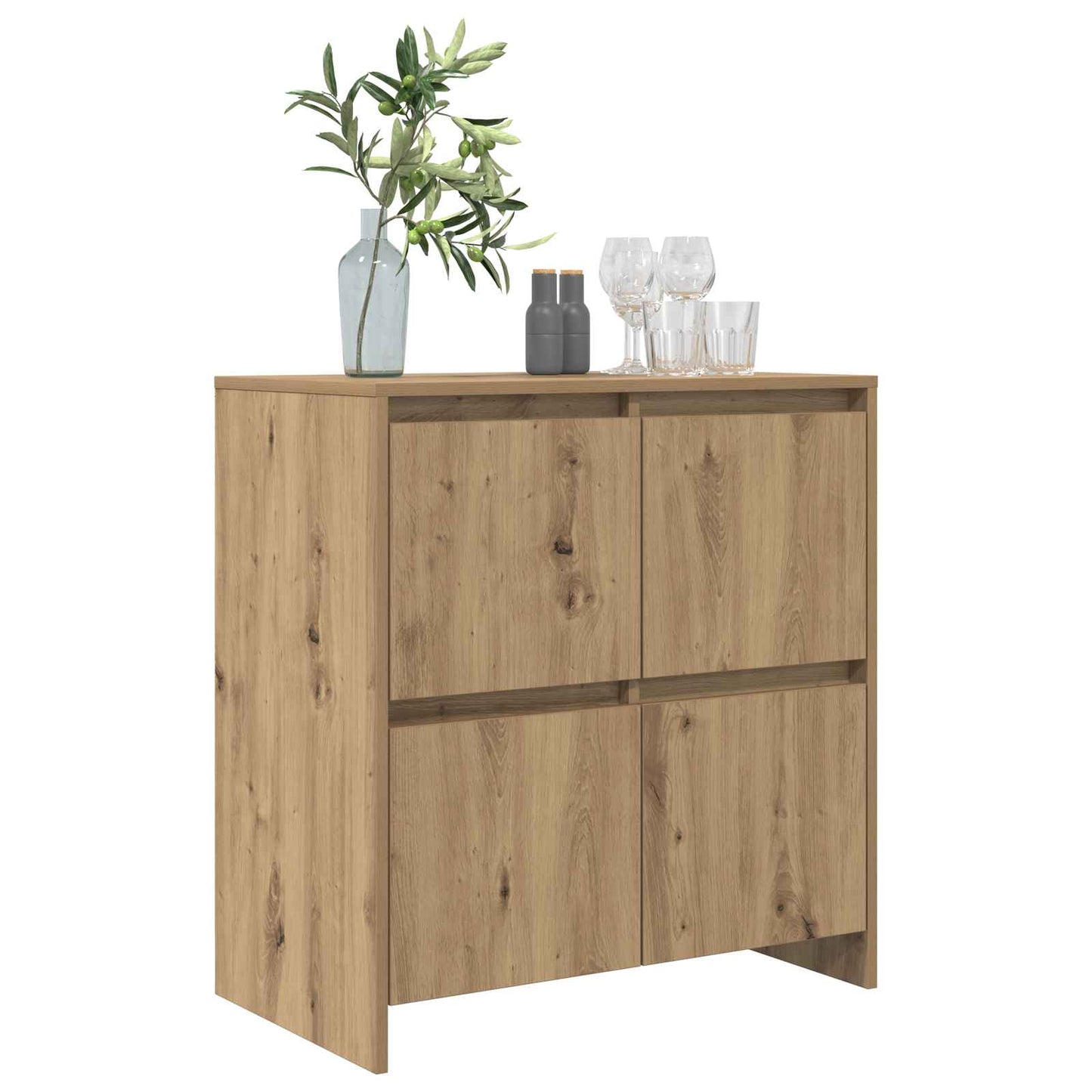 Sideboard Artisan Egetræ 70 x 41 x 75 cm Konstrueret træ